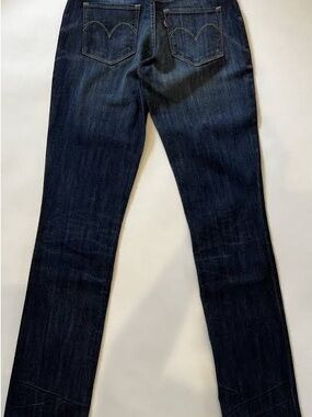 Levi's Bold Curve Skinny Bootcut Dark Indigo Denim Jeans Size 29 brand-new